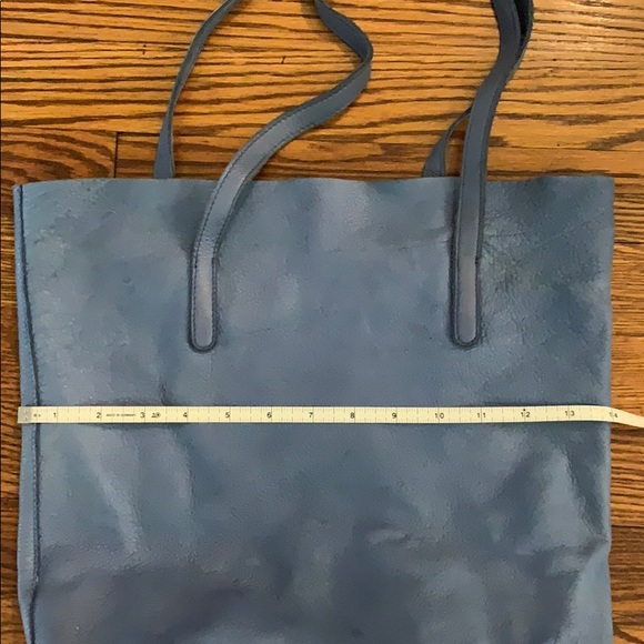 ModCloth Sky Blue Leather Shopper Tote - Picture 10 of 11